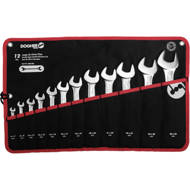 JUEGO LLAVES BOCAS FIJAS DOGHER 450-002 12 PIEZAS
