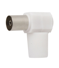 MU730851 CONECTOR ACODADO TV HEMBRA 9,5mm SIMON BRICO