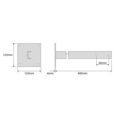 2404 SOPORTE DE ATORNILLAR SECCION U 500mm.