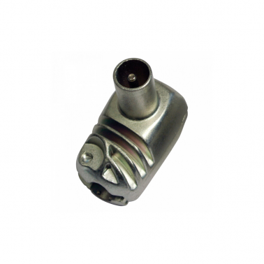 413210 CONECTOR ACODADO TV BLINDADO EASYF MACHO