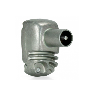 413210 CONECTOR ACODADO TV BLINDADO EASYF MACHO