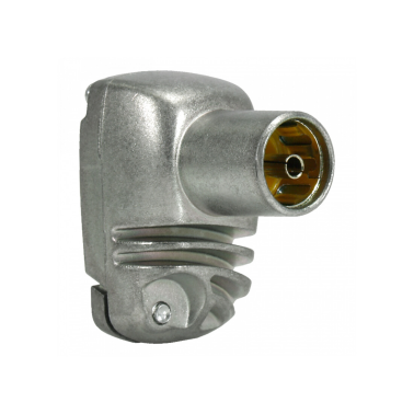 437501 BL CONECTOR ACODADO TV BLINDADO EASYF HEMBR