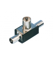 0300751 CONECTOR ADAPTA TV TRIPLE 2HEMBRAS/MACHO F-BRIGHT