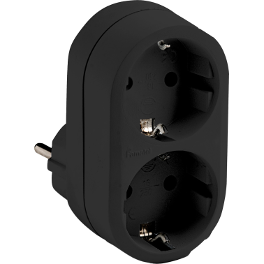 ADAPTADOR 1332-2 DOBLE TT NGR 16A-250V