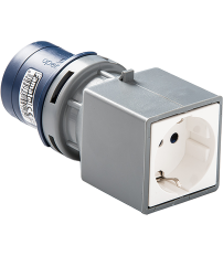 ADAPTADOR CLAVIJA 2P+T BASE 2P+TTL IP54