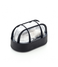 APLIQUE 4409G OVAL E-27 60W NEGRO