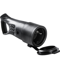 BASE 2164 TT C/TAPA GOMA NEGRO 16A-250V