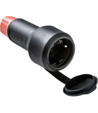 BASE 2165 TT C/TAPA NEGRO 16A-250V