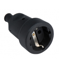 BASE 241 TT GOMA NEGRO IP44 16A-250V