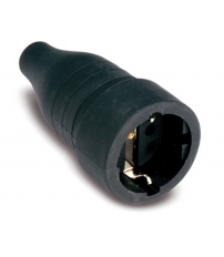 BASE 257 TT GOMA NEGRO IP44 16A-250V