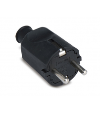 CLAVIJA GOMA NEGRO 16A/250V