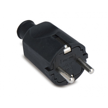 CLAVIJA GOMA NEGRO 16A/250V