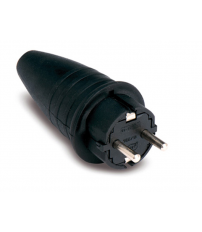 CLAVIJA  GOMA NEGRO IP44 16A/250