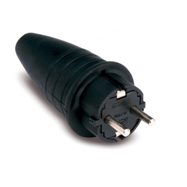 CLAVIJA  GOMA NEGRO IP44 16A/250