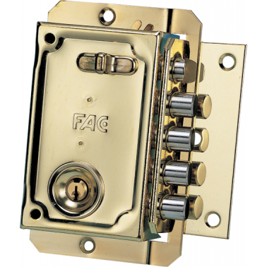 CERRADURA SOBREPONER FAC S-90 P DERECHA DORADA