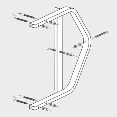 2415 SOPORTE CHIMENEA TUBULAR TELEVES