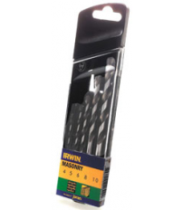 ESTUCHE 5 BROCAS IRWIN PIEDRA MASONRY