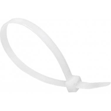 BRIDA NYLON BLANCA 4.8X200 BOLSA 100