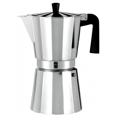 215010500 CAFETERA ALUMINIO NEW VITRO 12 TAZA OROLEY