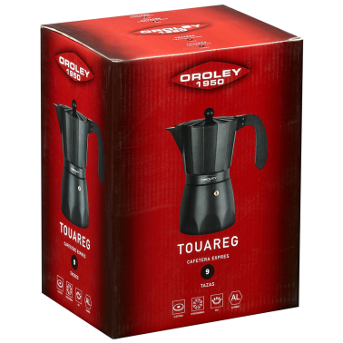 215040200 CAFETERA ALUMINIO TOUAREG 3 TAZAS OROLEY