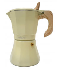 215090404 CAFETERA INDUCCION PETRA CREMA 9 TAZAS