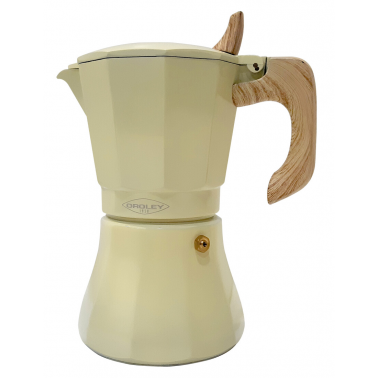 215090404 CAFETERA INDUCCION PETRA CREMA 9 TAZAS