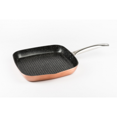 914-27 ASADOR COBRE ALUMINIO FORJADO Ø27cm VIER