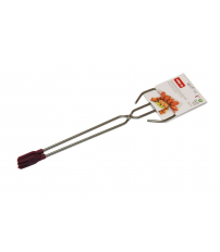 141 PINZA INOX 35cm C/PUNTAS DE SILICONA VIER
