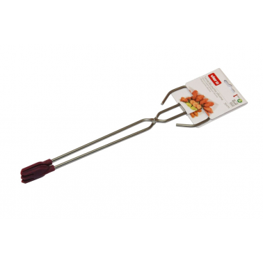 141 PINZA INOX 35cm C/PUNTAS DE SILICONA VIER
