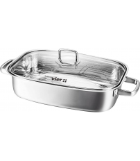 RU42 RUSTIDERA INOX 18//10 CON TAPA 35x24x10cm VIER