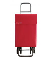 JEA032 CARRO COMPRA JEAN LN 4 RUEDAS ROJO