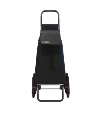 SAQ057 CARRO COMPRA SAQUET LN 6 RUEDAS SUBE ESCALERAS NEGRO