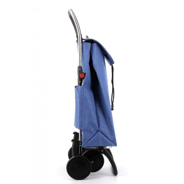 IMX385 CARRO COMPRA IMAX TWEED 4 RUEDAS PLEGABLE AZUL ROLSER