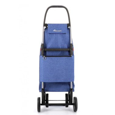 IMX385 CARRO COMPRA IMAX TWEED 4 RUEDAS PLEGABLE AZUL ROLSER