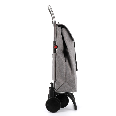 IMX385 CARRO COMPRA IMAX TWEED 4 RUEDAS PLEGABLE GRIS ROLSER