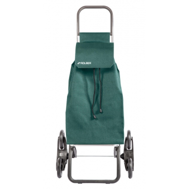 SAQ057 CARRO COMPRA SAQUET LN 6 RUEDAS SUBE ESCALERAS VERDE ROLSER