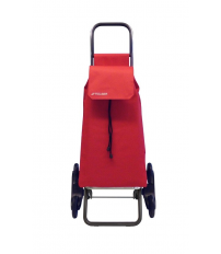 SAQ057 CARRO COMPRA SAQUET LN 6 RUEDAS SUBE ESCALERAS ROJO ROLSER