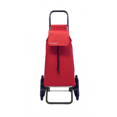 SAQ057 CARRO COMPRA SAQUET LN 6 RUEDAS SUBE ESCALERAS ROJO ROLSER