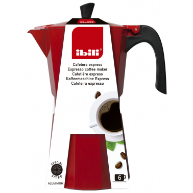 612309 CAFETERA ALUMINIO BAHIA RED 9 TAZAS IBILI