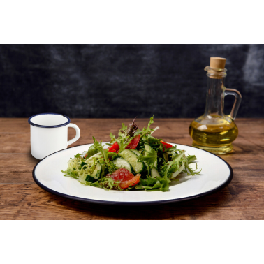 912928 PLATO HONDO ESMALTADO 28cm BLANCA IBILI