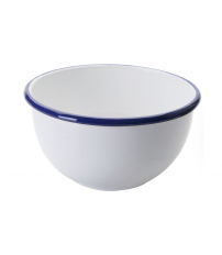 904214 BOL ESMALTADO 14cm BLANCA IBILI