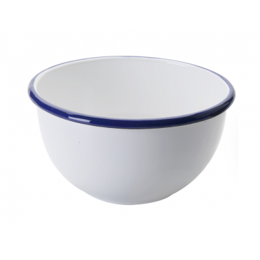 904214 BOL ESMALTADO 14cm BLANCA IBILI
