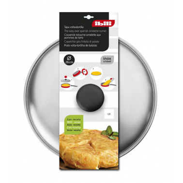 715830 TAPA VOLTEATORTILLAS ACERO INOX Ø30cm IBILI