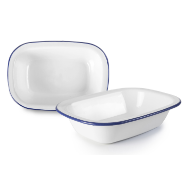 905022 FUENTE RECTANGULAR HONDA ESMALTADA 22cm