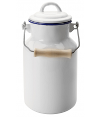 904301 LECHERA BLANCA 1L ACERO ESMALTADO IBILI
