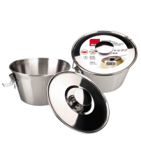 651618 FLANERO METAL C/TAPA Y CIERRE 18cm 2L IBILI