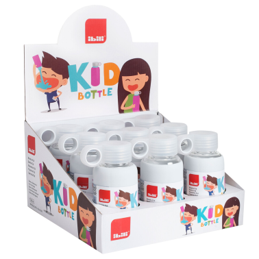 758910G BOTELLA BOROSILICATO KID 0,2L GRIS  IBILI