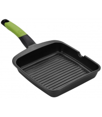 A121457 GRILL CON RAYAS ALUMINIO 28x28cm PRIOR BRA