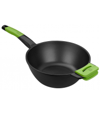 A121471 WOK CON MANGO Y ASA ALUM Ø28cm PRIOR BRA