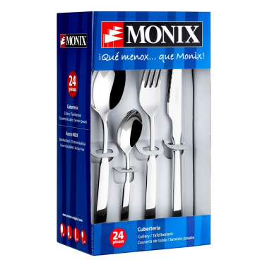 M180974 SET 24 CUBIERTOS C/CHULETERO EUROPA MONIX